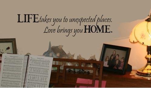 Life Takes You to Unexpected Places wall decal
